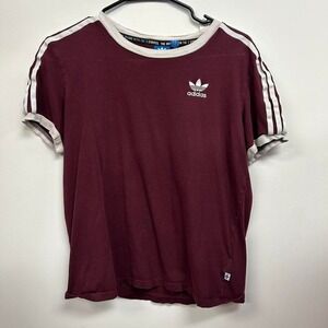 Burgundy Adidas T-Shirt
